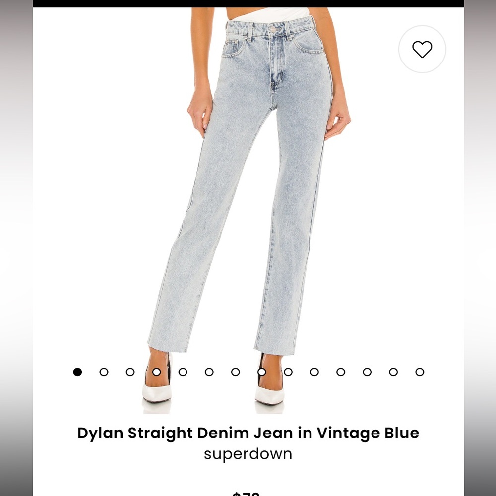 Dylan Straight Denim Jean in Vintage Blue